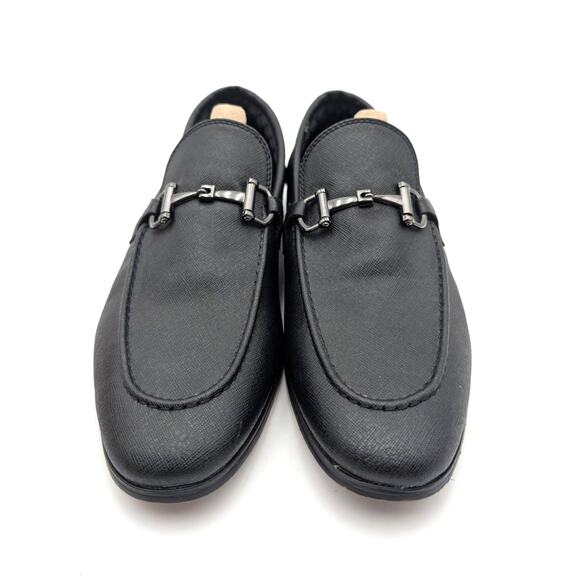 Steve Madden Mez Almond Toe Slip-On Loafer Shoes Men's Black Size US8 EU41 - Picture 13 of 13